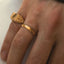 The gent king Imone signet ring 14k gold