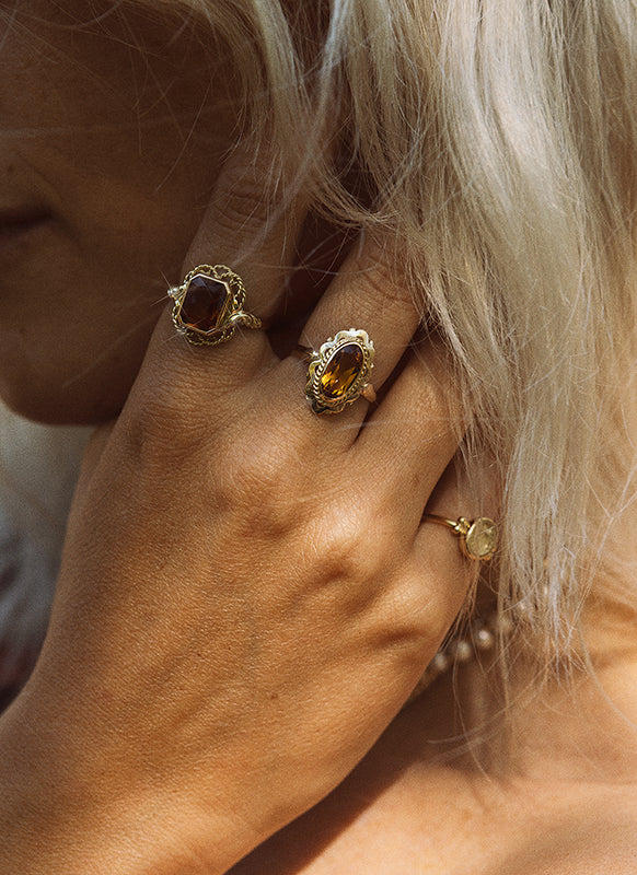 Iggy citrine ring 14k gold