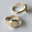 Jagger signet ring 14k gold