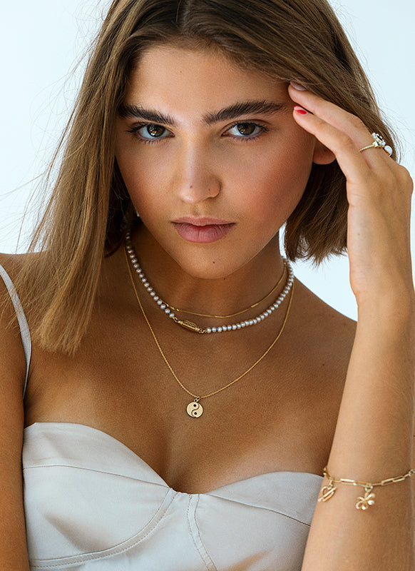 Tatum parelketting 14k goud