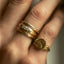 Nova bloem ring 14k goud