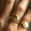 Leena twisted ring 14k gold