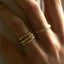 Umbra stacking ring 14k gold