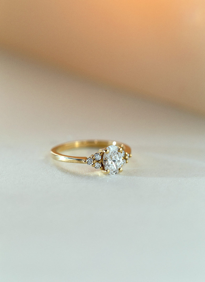 Clementine diamant ring 14k goud