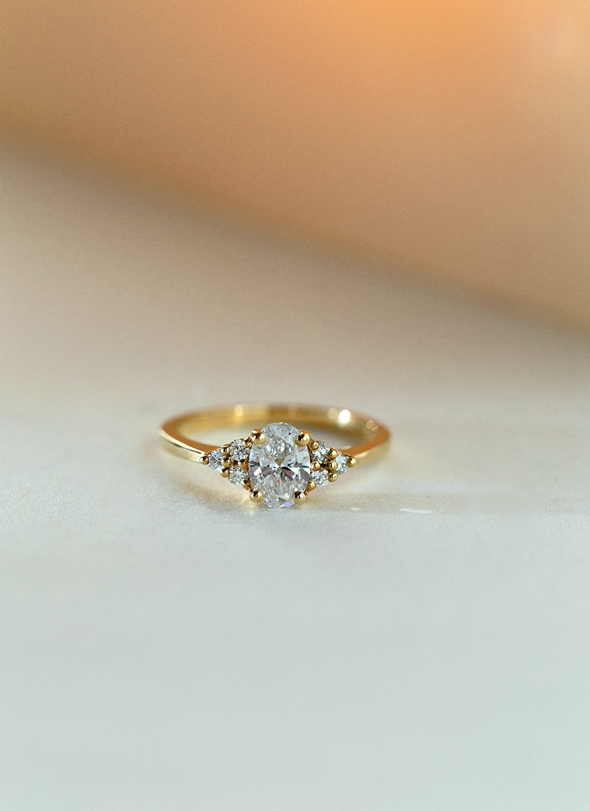 Clementine diamant ring 14k goud