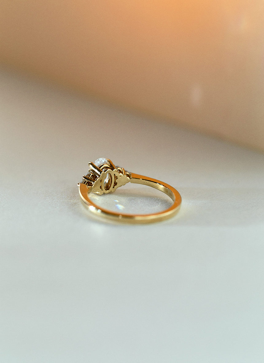 Clementine diamant ring 14k goud