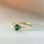 Fast Delivery | Dakota diamond tsavorite ring 14k gold