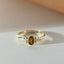 Elay citrien 14k gouden ring