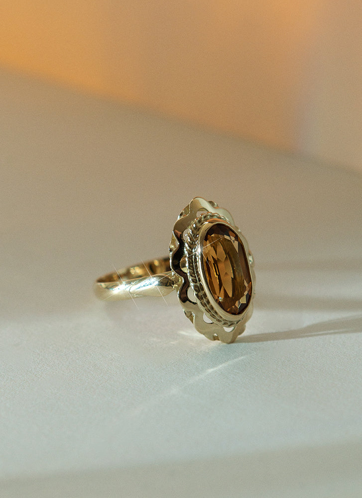 Iggy citrine ring 14k gold