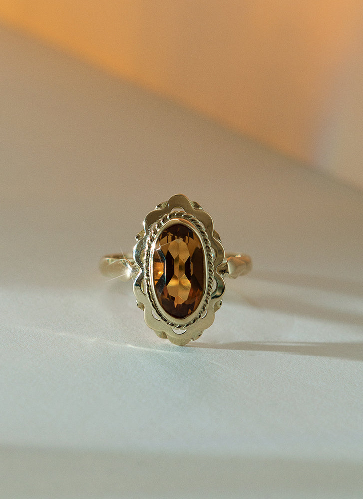 Iggy citrine ring 14k gold