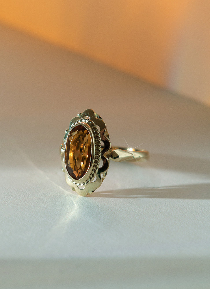 Iggy citrine ring 14k gold