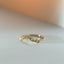 Joshi diamanten curve ring 14k goud