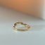 Joshi diamond curve ring 14k gold