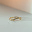 Joshi's sister diamant curve ring 14k goud