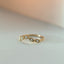 Joshi's sister diamond curve ring 14k gold