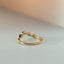 Joshi's sister diamant curve ring 14k goud