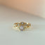 Joshi's sister diamond curve ring 14k gold