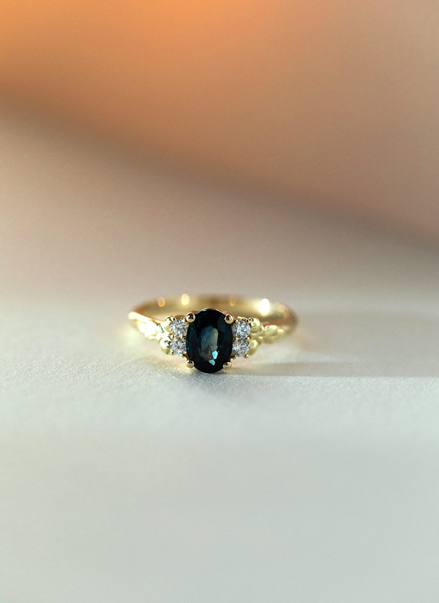 LIMITED EDITION - Joya sapphire diamond ring 14k gold