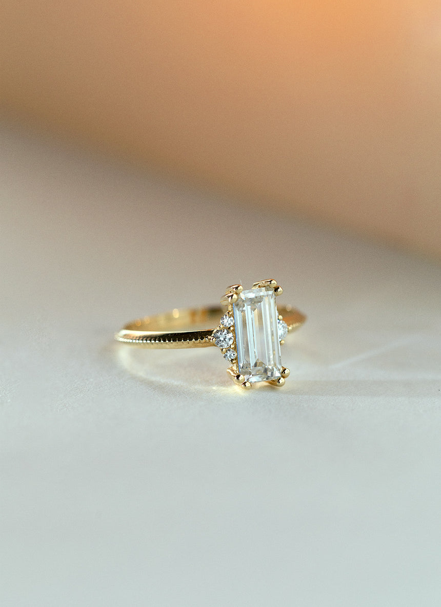 Limited Edition - Diamanten baguette ring 14k goud