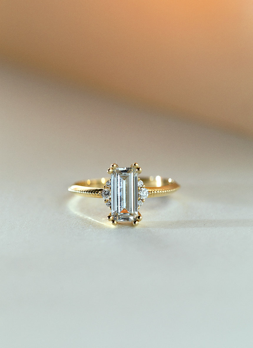 Limited Edition - Diamanten baguette ring 14k goud