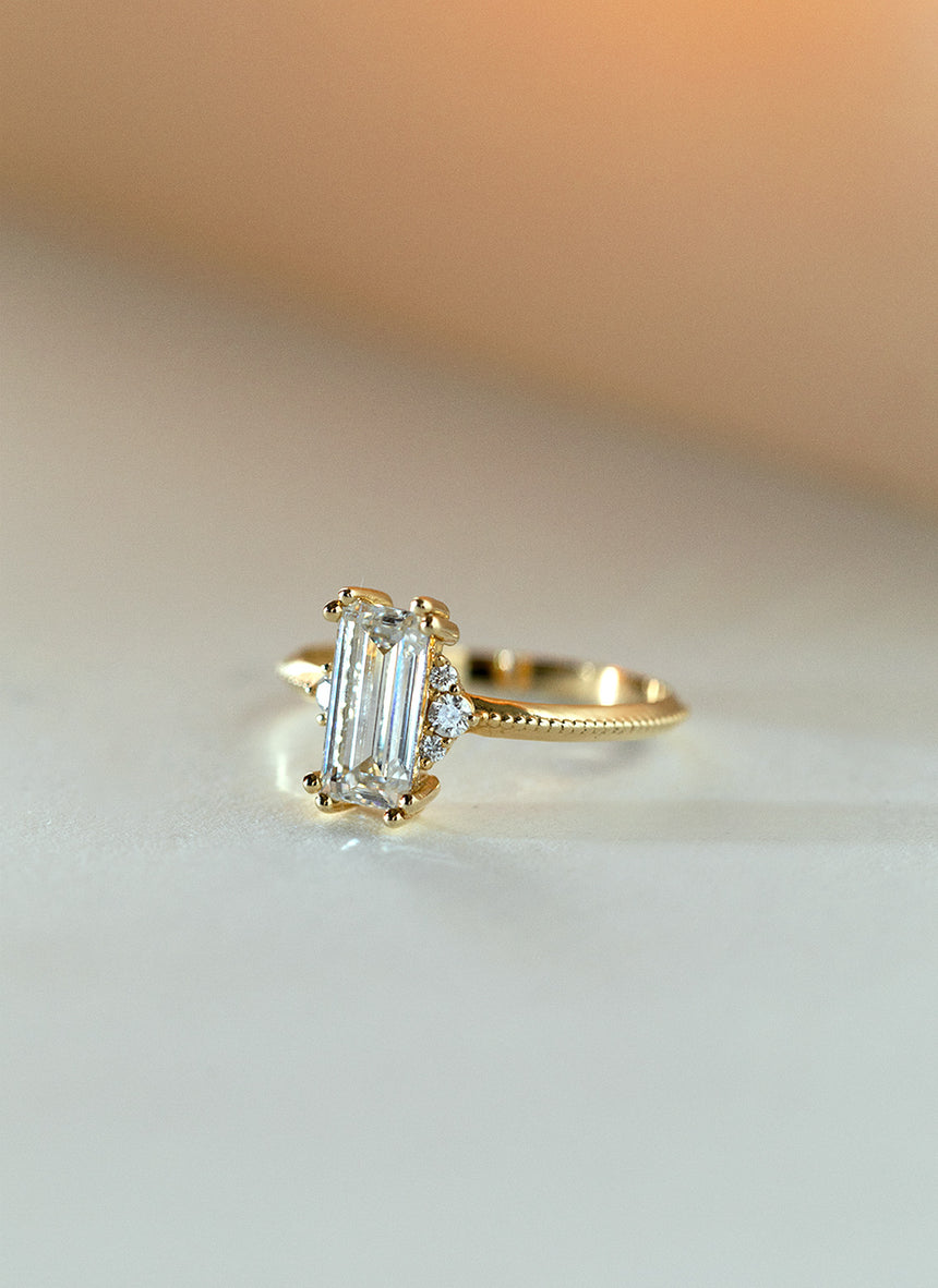 Limited Edition - Diamanten baguette ring 14k goud