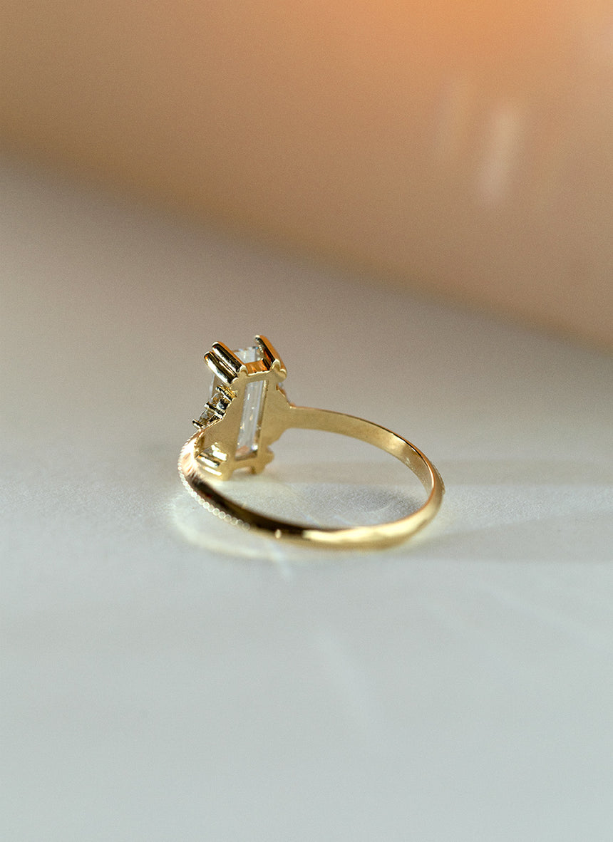 Limited Edition - Diamanten baguette ring 14k goud