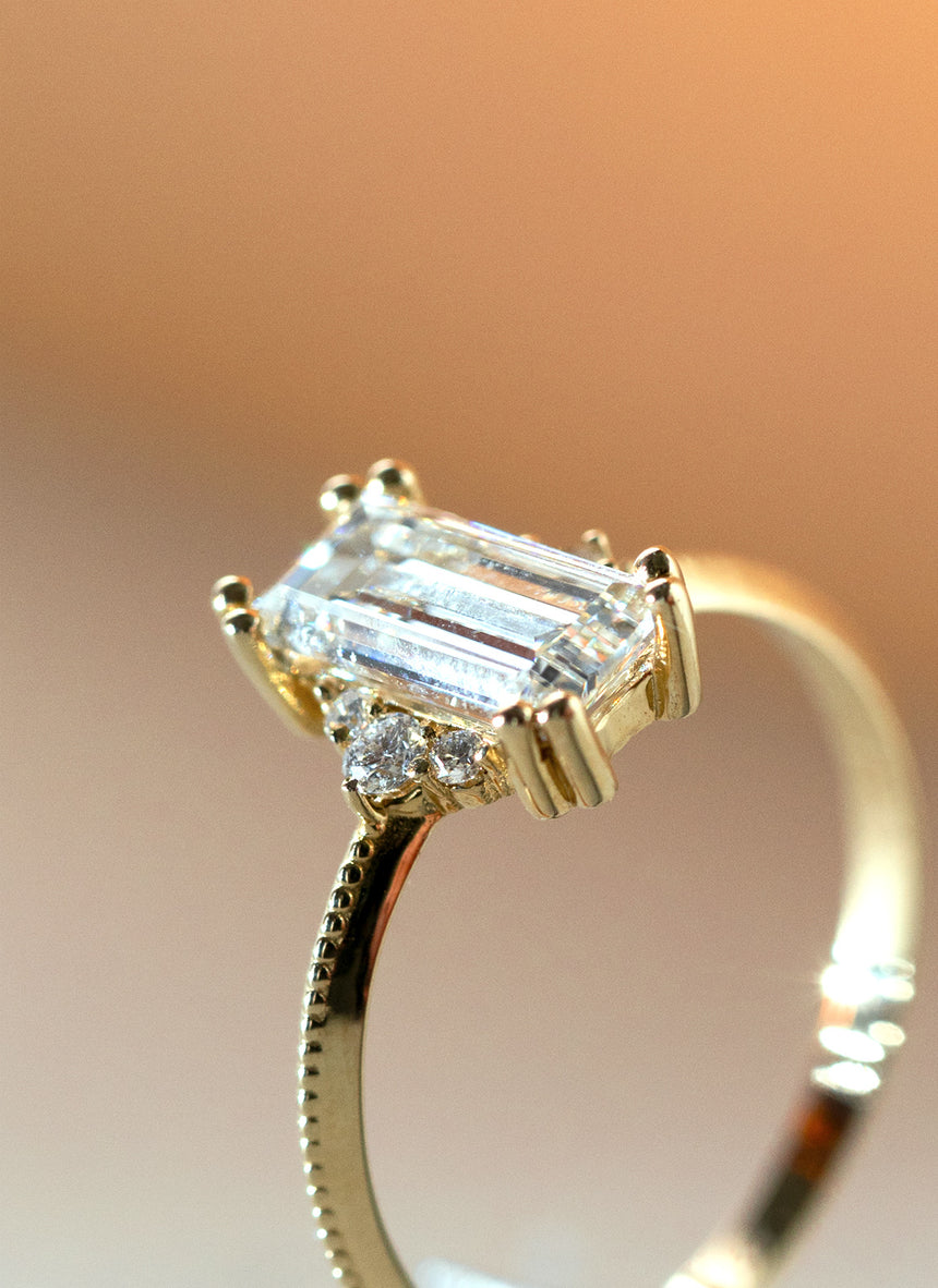 Limited Edition - Diamanten baguette ring 14k goud