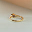 Mari diamant rhodoliet ring 14k goud