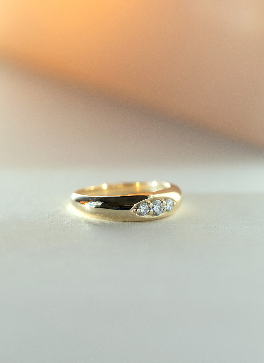 Polina diamond ring 14k gold