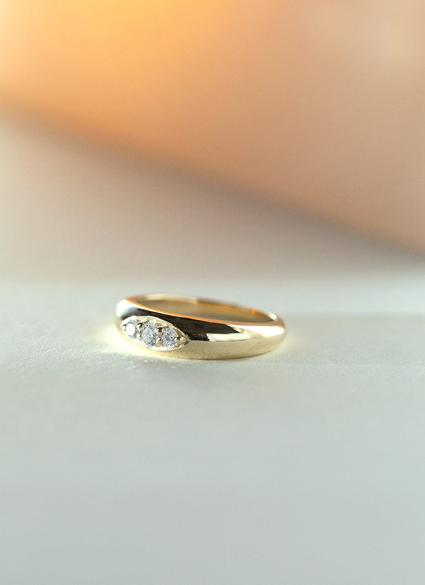 Polina diamant ring 14k goud