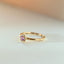 Riddy diamant roze saffier ring 14k goud