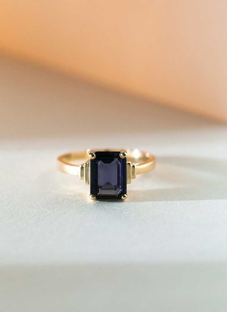 Limited Edition | Rue Ioliet blue ring 14k goud