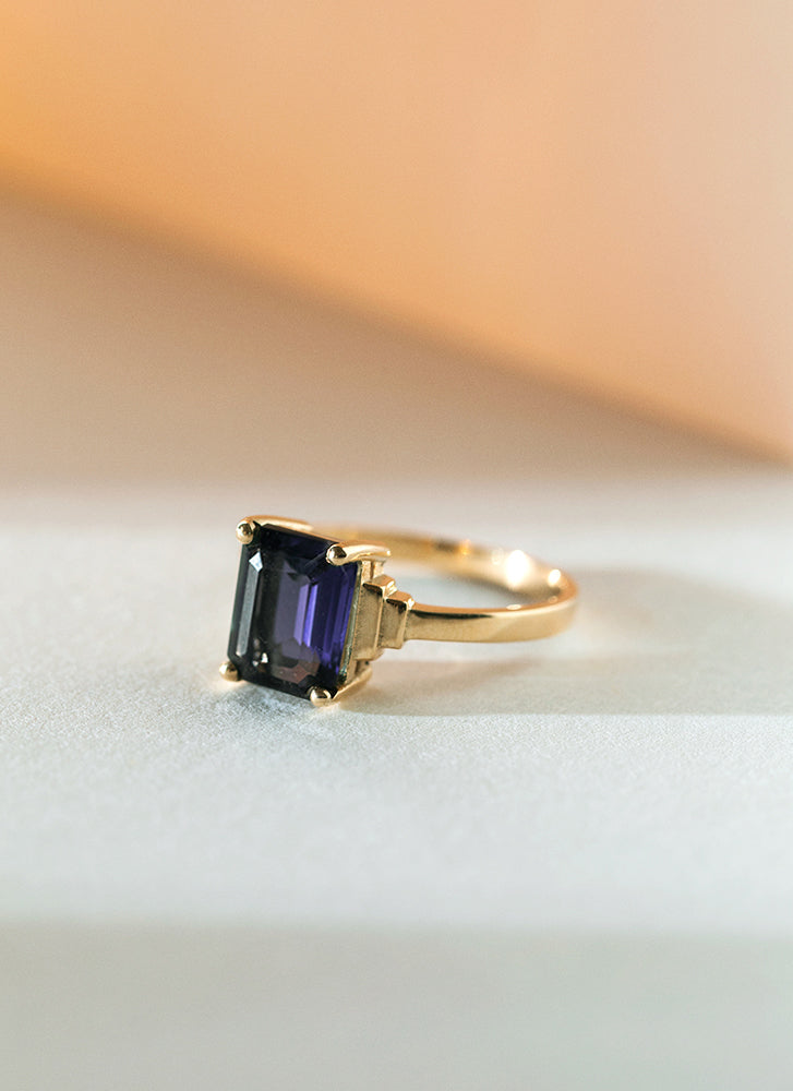 Limited Edition | Rue Ioliet blue ring 14k goud