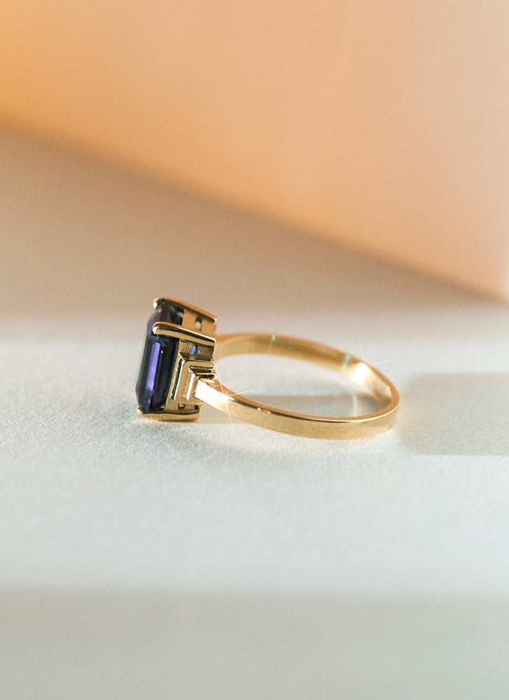 Limited Edition | Rue Ioliet blue ring 14k goud