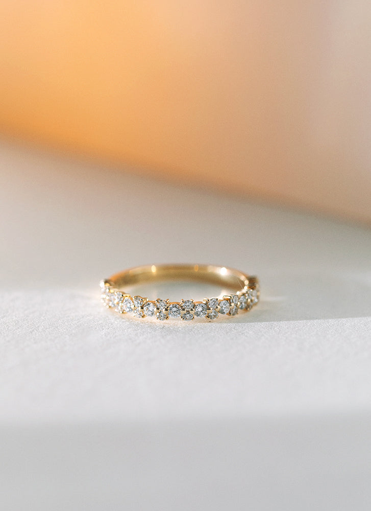 Salo diamond ring 14k gold – Studio Kroewe