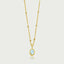 Sora gemstone charm 14k gold