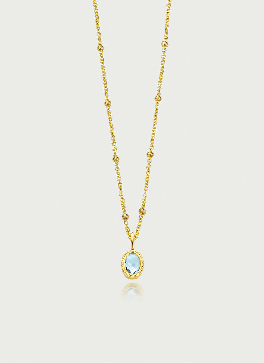 Sora gemstone charm 14k gold