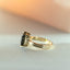 Custom emerald cut toermalijn ring 14k goud