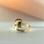 Custom emerald cut toermalijn ring 14k goud