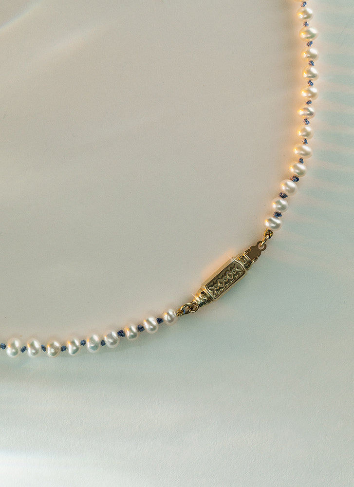 Tatum pearl necklace 14k gold