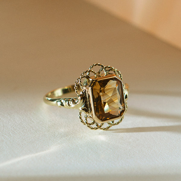 Citrine ring store 14k gold