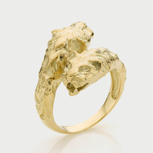 Lioness ring 14k gold – Studio Kroewe