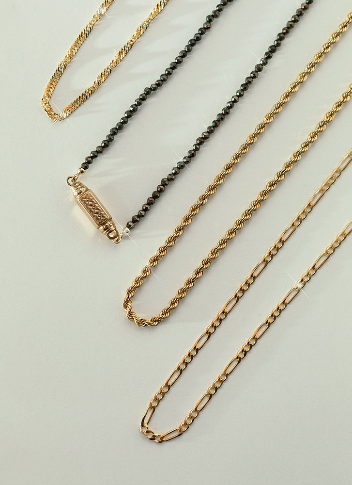 14k Rose Gold Singapore Chain Necklace 1.0mm 16inch 並行輸入品